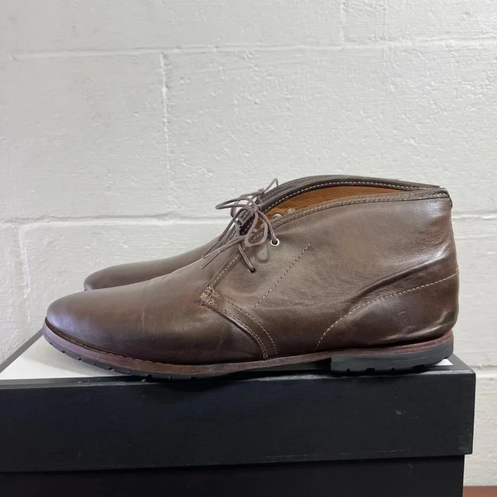 Timberland A1IRG Brown Leather Chukka Ankle Boots Lace Up Men's 12‎ US/11.5 UK